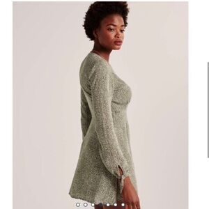 Abercrombie Green Floral Wrap Mini Dress